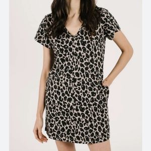 Sunday Shorty Dress in Lexi Leopard, Large